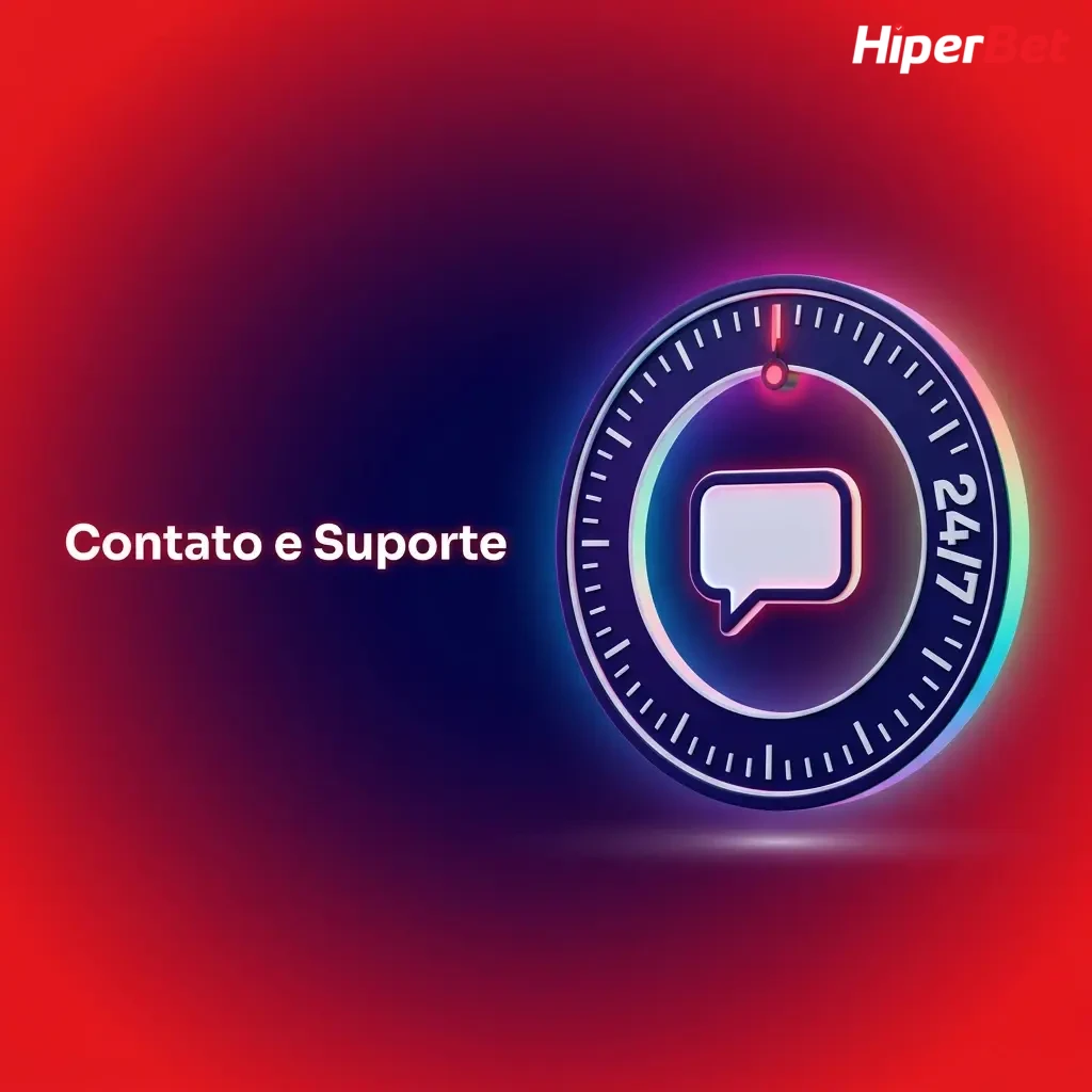 Hiperbet support team available 24/7 via live chat, email, help center, and social media for Brazilian players.