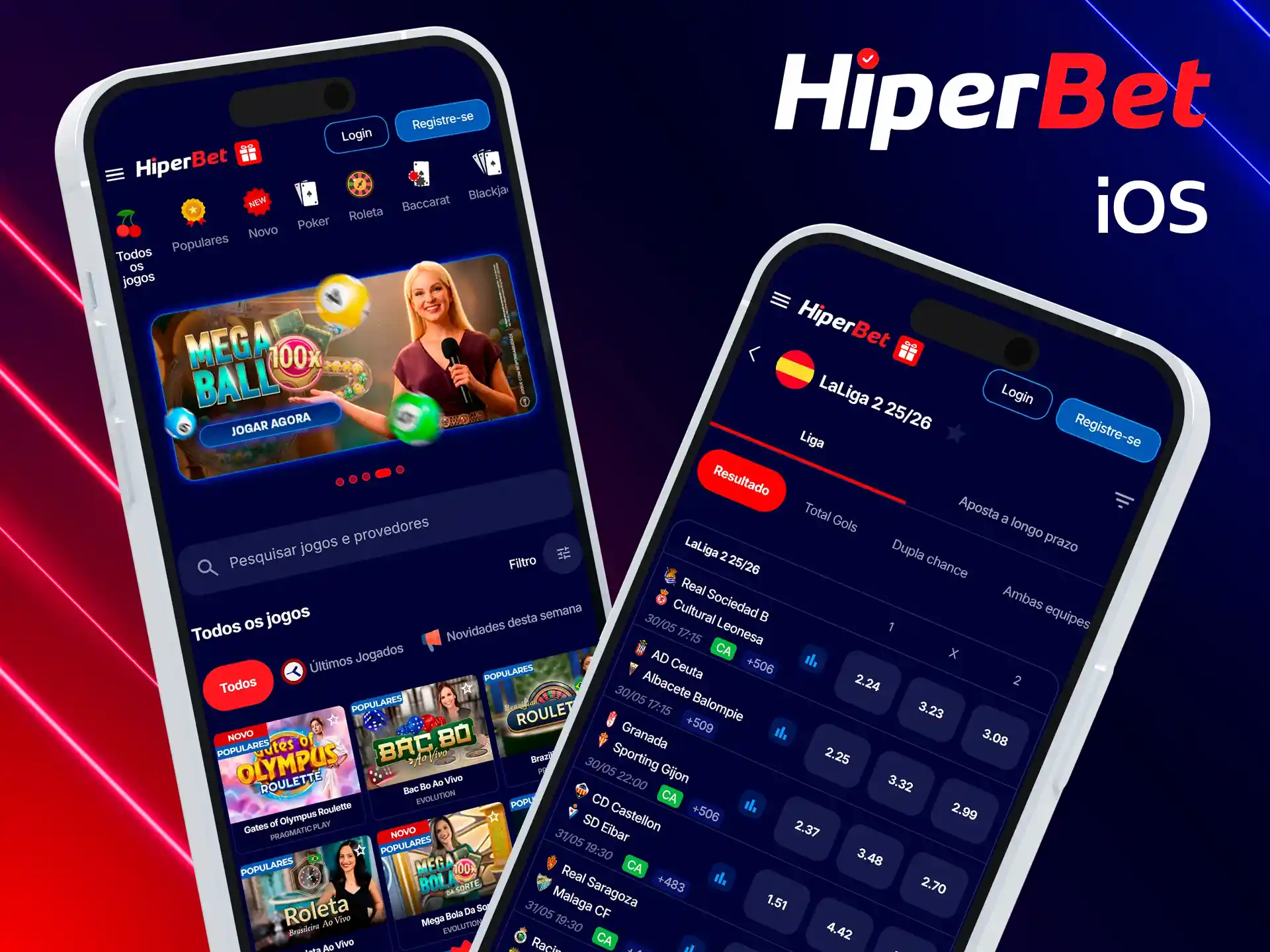 Instale o aplicativo Hiperbet no seu iOS.