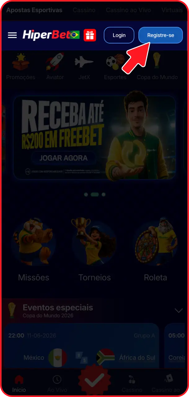 Acesse a página de cadastro oficial para iniciar a criação do seu perfil no Hiperbet cadastro.