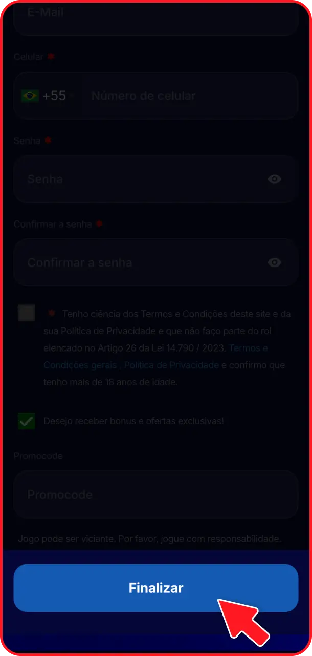 Ative sua conta seguindo as instruções de confirmação enviadas pelo Hiperbet cadastro.