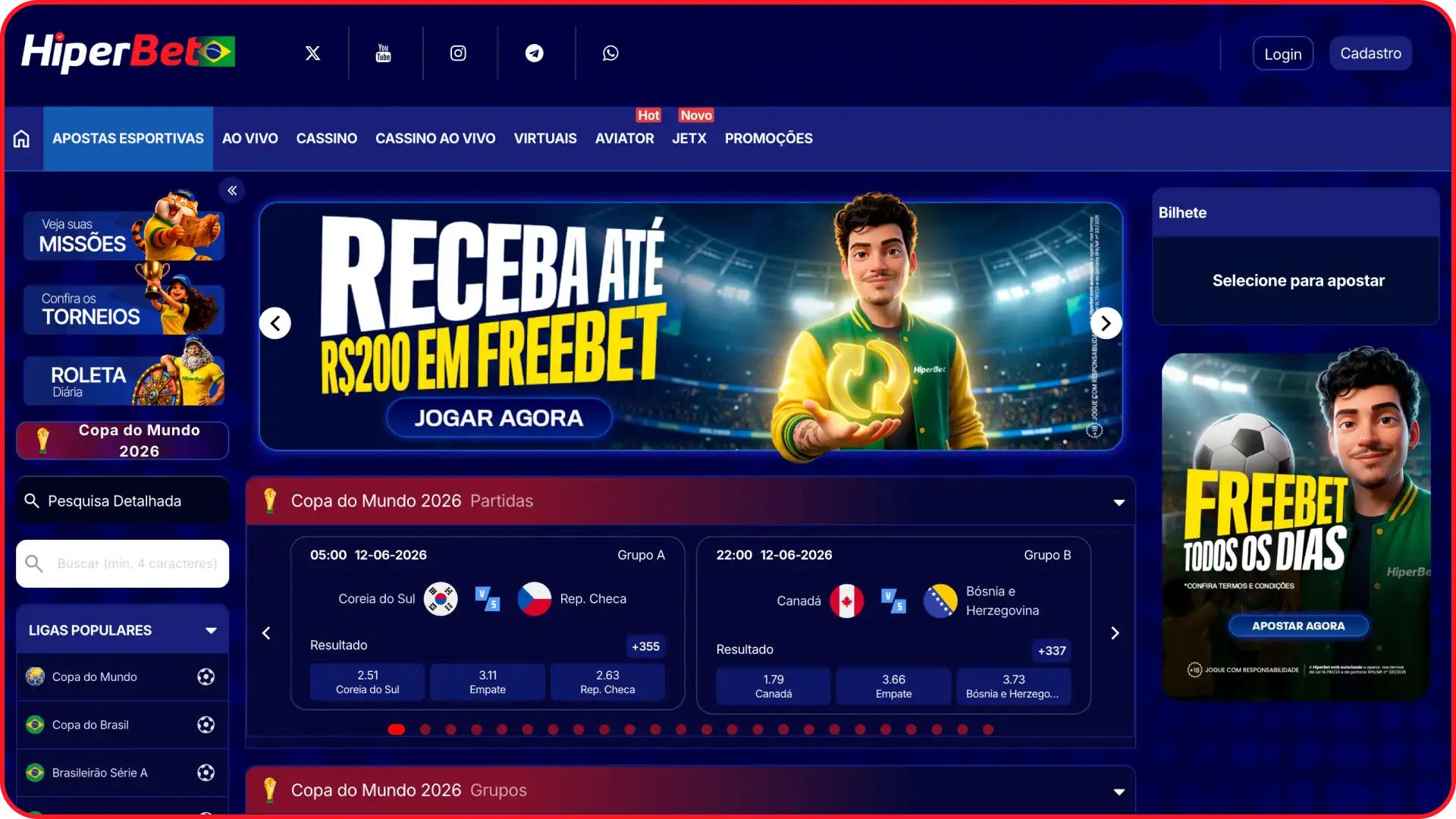 Acesse a seção de cassino ao vivo no Hiperbet main para apostar em tempo real.